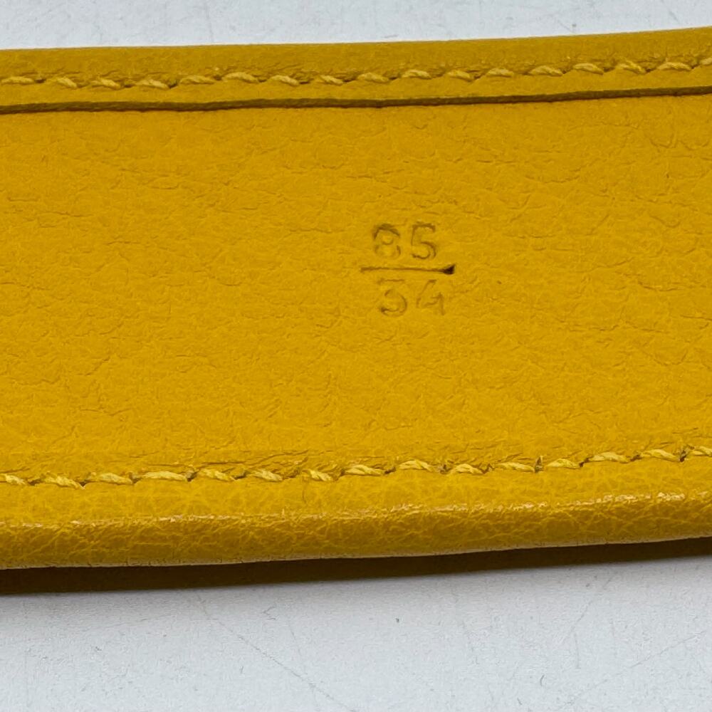 PRADA Yellow Leather & Rattan Belt - Picture 5 of 7